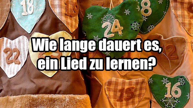 Diskussion: Wie lange dauert es, ein neues Lied einzustudieren?