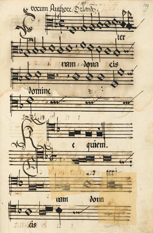Seite aus einen Chorbuch