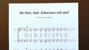 Notenblatt für Männerchor